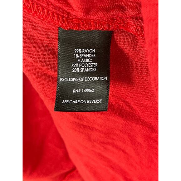 Torrid Baby doll Rayon Slub / Lace Inset Smocked Tiered Top, Women’s Size 1 XL - Picture 6 of 7